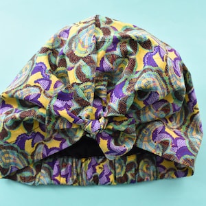 head wrap for sleeping - 100% Silk or Cotton lined - Ladies hair accessory in Babylon Liberty of London print