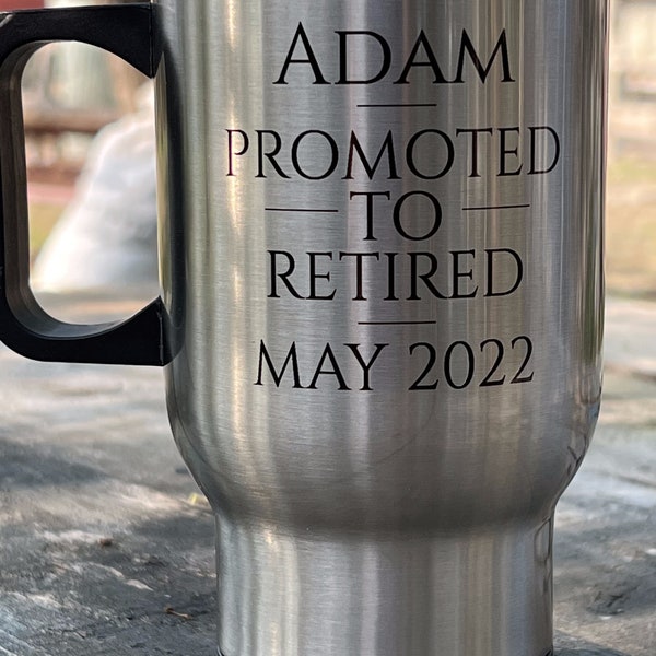 Custom Retirement Gift For Men Women 2024, Promoted to Retired, Custom Personalized Retirement Gift for Husband, Wife, Mom, Dad, Boss