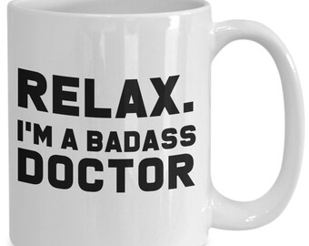 Funny gift for Badass doctor, custom gift for doctor, gift doctor personalized, funny doctor gift, doctor mug, doctor gift with name