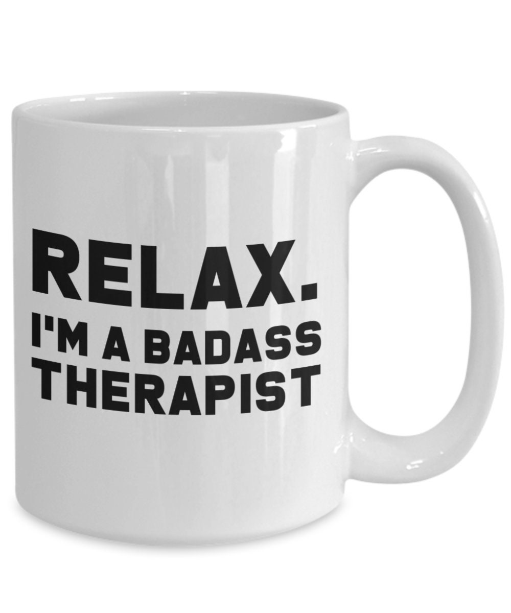 Funny gift for Badass therapist gift for therapist gift Etsy