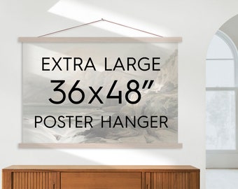 Hanging Monster 36 x 48 Frame | Ceiling Vert | Silver