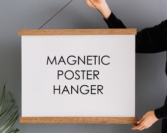 Picture Hanger Frame - Magnetic Wood 12 Sizes!