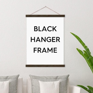 Black Ebony Poster Hanger Frame - Any Size!