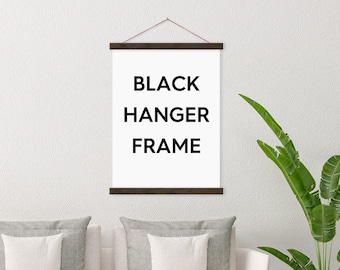 Black Ebony Poster Hanger Frame - Any Size!
