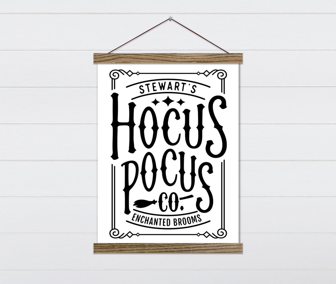 Custom Wood Hocus Pocus Farmhouse Sign Halloween Hocus Pocus Sign ...