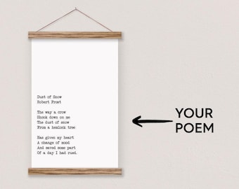 Impresión de poema de máquina de escribir izquierda - Impresión artística con cita inspiradora - pix