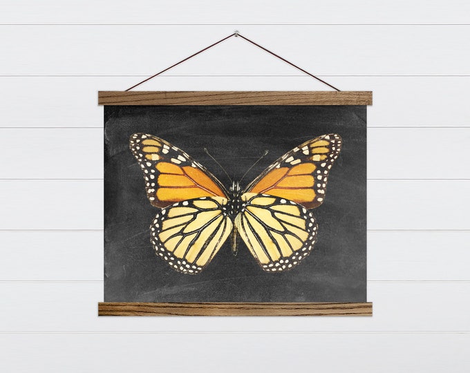 Monarch Butterfly Painting - Farmhouse Butterfly Painting - Monarch Butterfly Wall Hanging