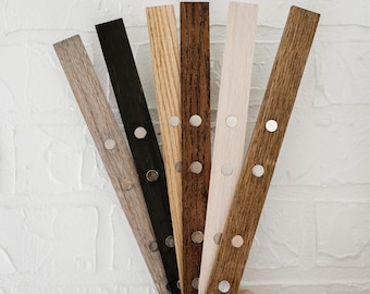 Poster Hanger with STRONG Magnets! 6 STAIN Colors - 3 String Types - Picture Frame for Hanging Photos and Posters and Art Prints