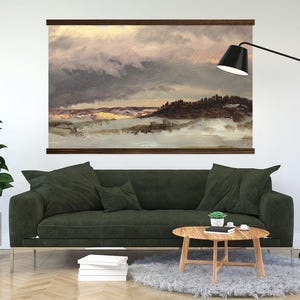 Coastal Canvas Art - Upstate New York Painting - Framed Nature Art - Beach House - XL image 2