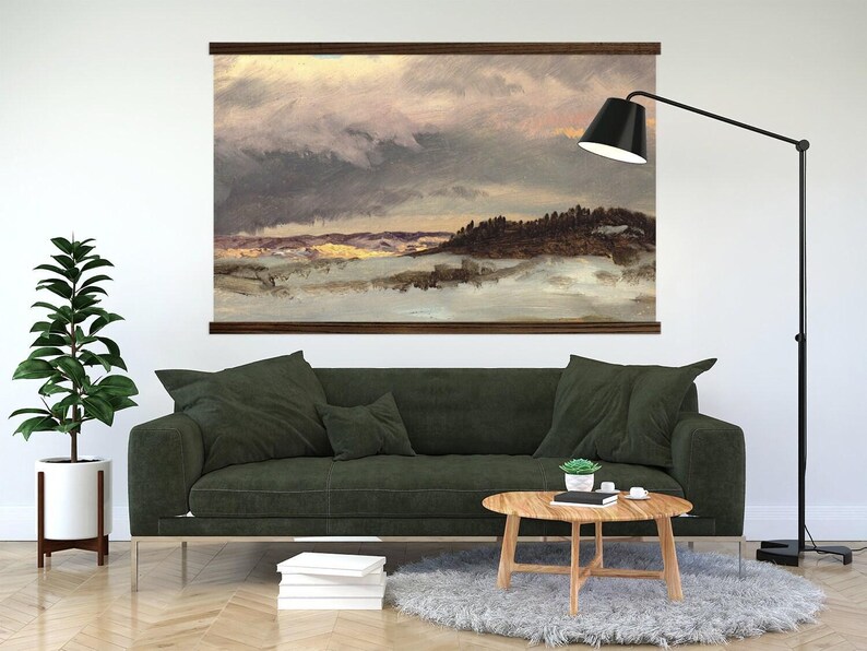 Coastal Canvas Art - Upstate New York Painting - Framed Nature Art - Beach House - XL image 2