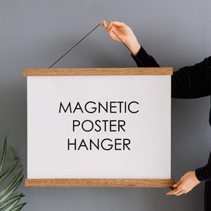 Picture Hanger Frame - Magnetic Wood 12 Sizes!