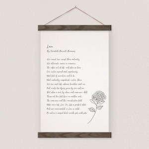 Custom Poem Hanging Canvas - Simple Hydrangea - Beautiful Gift for Wife or Girlfriend-pix