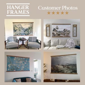 a collage of photos of a living room