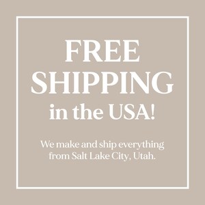 a sign that says free shipping in the usa we make and ship everything from salt