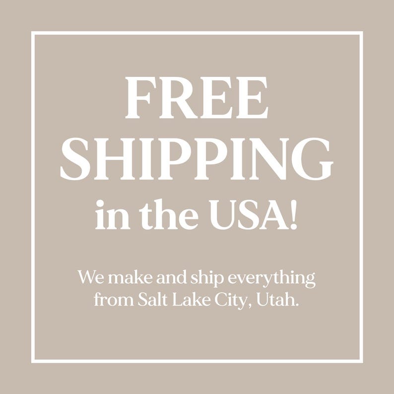 a sign that says free shipping in the usa we make and ship everything from salt