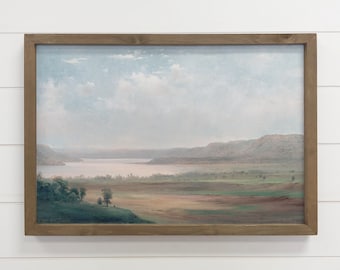 Lake Pepin Minnesota - Lake Canvas Art - Wood Framed