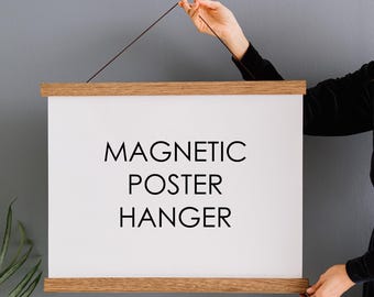 Picture Hanger Frame - Magnetic Wood 12 Sizes!