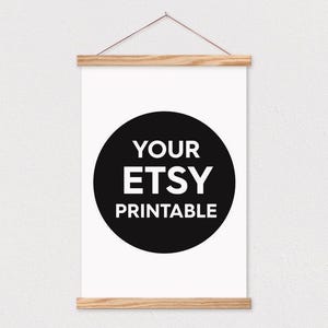 Impresión en lienzo. ¡Incluye marco! Imprime cualquier archivo digital de Etsy.