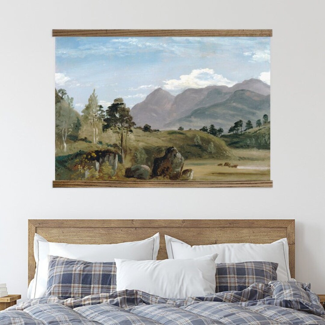 Bedroom Large Canvas Wall Art Mountain Scape Painting - Etsy