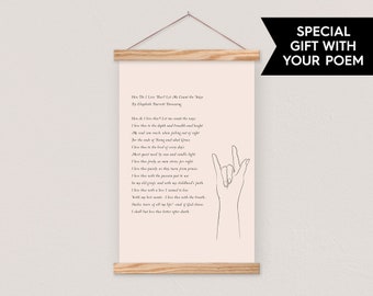 Custom Canvas Wall Art - Sign Language I love You- Beautiful Poem Gift- ASL-pix