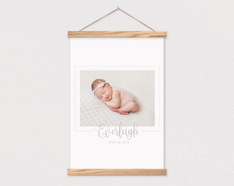 Baby Frame - Hanging Canvas - Customize However You Want! Any words or pix