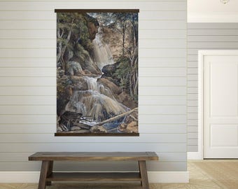 Hallway Large Canvas Wall Art - Vintage Waterfall - XL