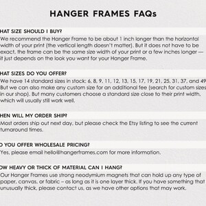Aged Oak Poster Hanger Frame - Magnetic Wood Frame image 8