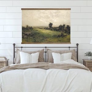 Oversized Wall Decor for Bedroom - Countryside Valley- Tapestry Art