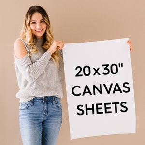 20x30 Unstretched Canvas for Painting - 100% Cotton Art Sheets