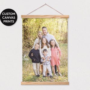 Individuelle Leinwanddruck Pix oder Text mit Holzrahmen Bild 1