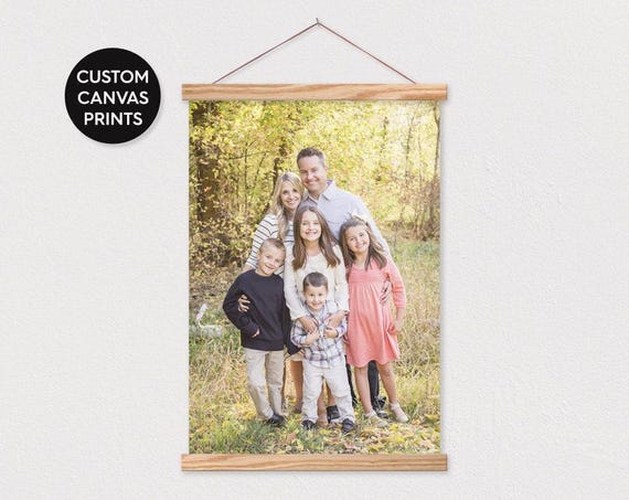 Custom Canvas Printing Pix or text with Wood Frame