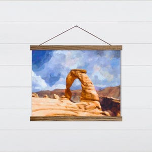 Delicate Arch Wall Art - Desert landscape wall hanging - Nature Wall Decor
