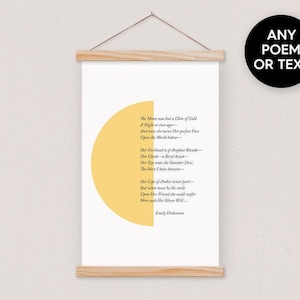 Half Moon Wall Art on Canvas with Hanger Frames - Any pix or text