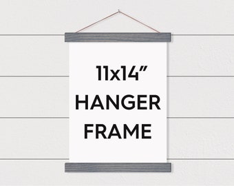 11x14" Wooden Magnetic Hanging Frame - Many Colors!
