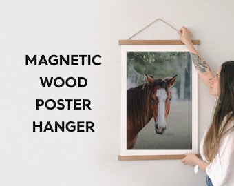 Poster Hanger - Magnetic Wood Frame