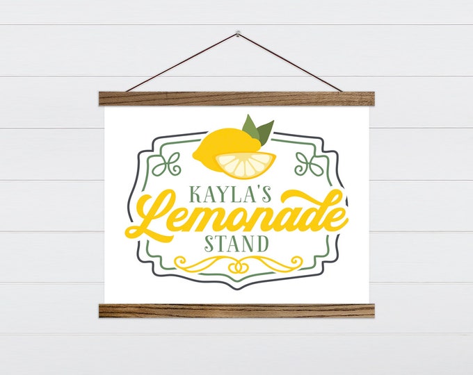 Custom Lemonade Stand - Summer Lemonade Sign - Farmhouse Lemonade Stand Wall Art - Summer time Wall Hanging