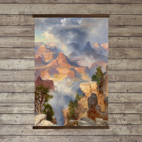 Tapestry Nature Art Grand Canyon Thomas Moran Large Nature Canvas Art Etsy Canada