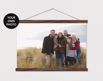 Paysage familial Toile horizontale Pix - avec cadre en bois magnétique ART