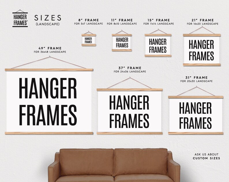 36x48 Extra Large Poster Hanger Frame Up to 49 Etsy