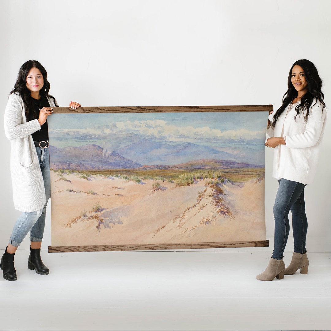 Extra Large Wall Artsand Dunes Framed Canvas Large Wall Art Etsy