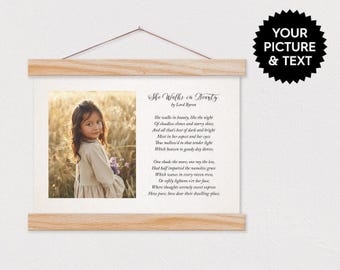 Picture on Side of Personal Poem - Special Gift For Child - Baptism, Birthday, Graduation ART-pix