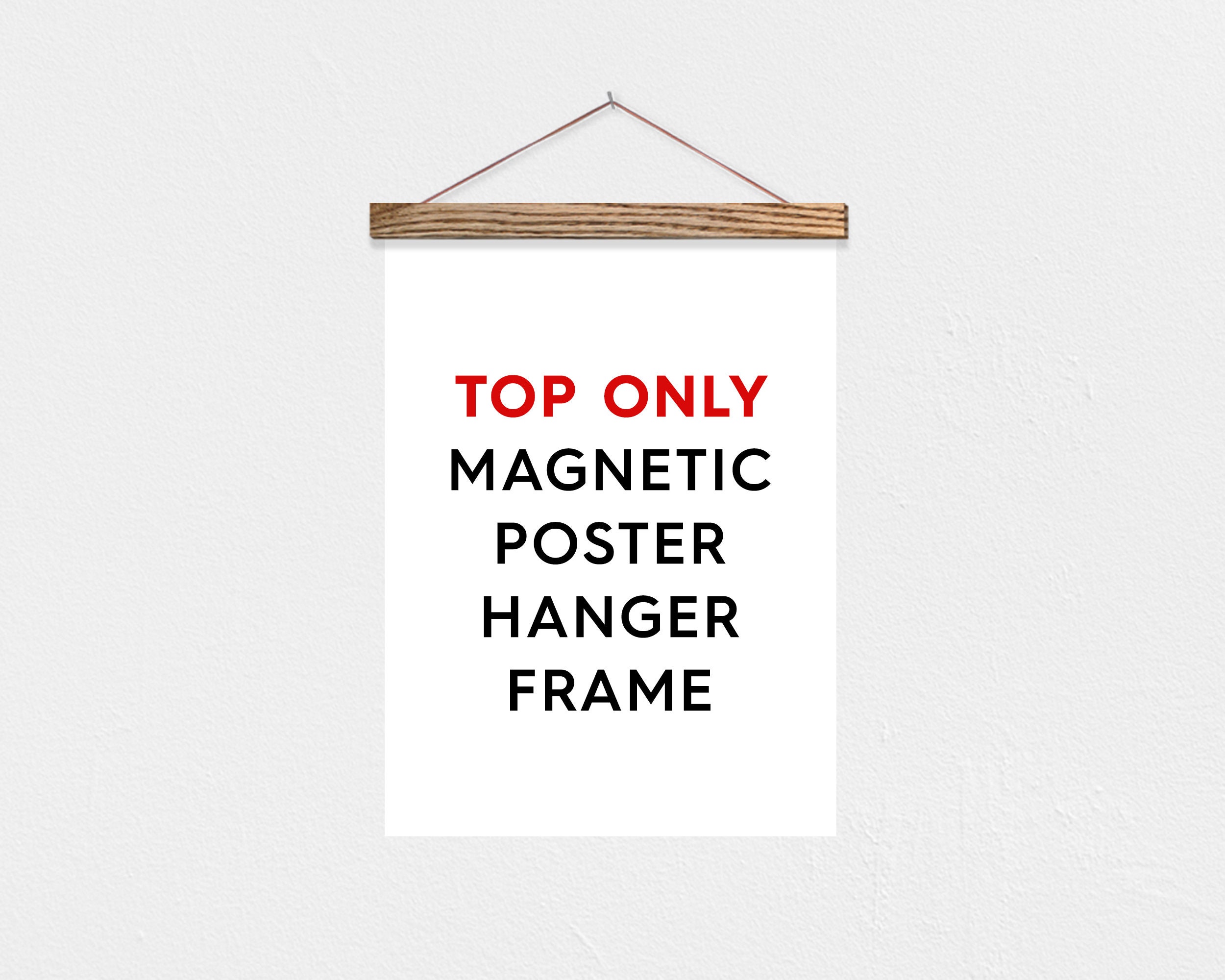 Hanger Frames -Solid Oak & Strong Magnets - All Sizes & 6 Stain Colors