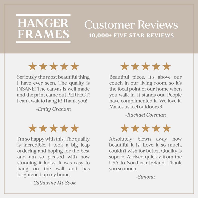 a customer review page for a customer review