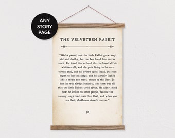 Custom Story Page or Poem- Printed on Canvas with Hanger Frame with any Text or Pix