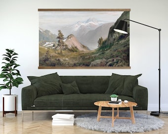 Huge Affordable Wall Art - California Mountaintops - Mountain Landscape Canvas Art - XL