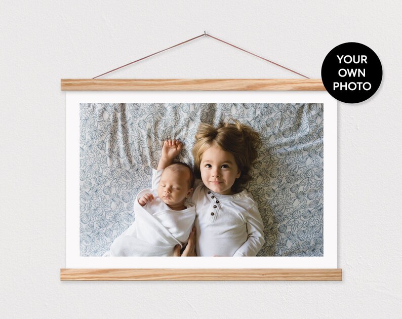 Custom Landscape Photo Printed On Canvas With Wood Magnetic Image 0