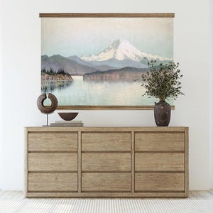 Living Room Large Canvas Wall Art - Mt Rainer Painting