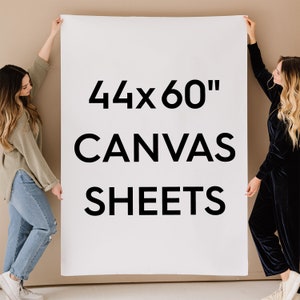 44x60" Extra Large Blank Canvas Rolled - 100% Cotton Sheets for Painting