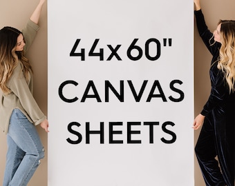 44x60" Extra Large Blank Canvas Rolled - 100% Cotton Sheets for Painting