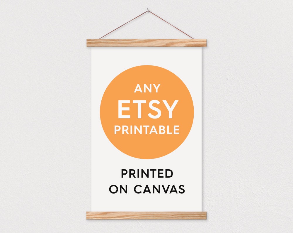 Print Your Etsy Printable on Canvas Includes Framepix | Etsy